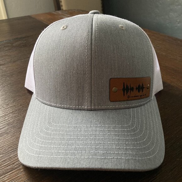 Life's An Adventure, Enjoy The Ride Soundwave Gray/White Snapback Trucker Hat - Picture 1 of 4